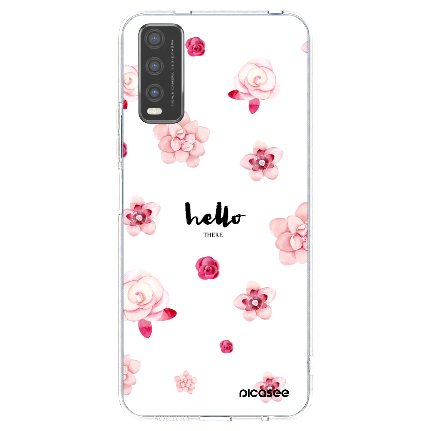 Picasee husă transparentă din silicon pentru Vivo Y20s - Hello there