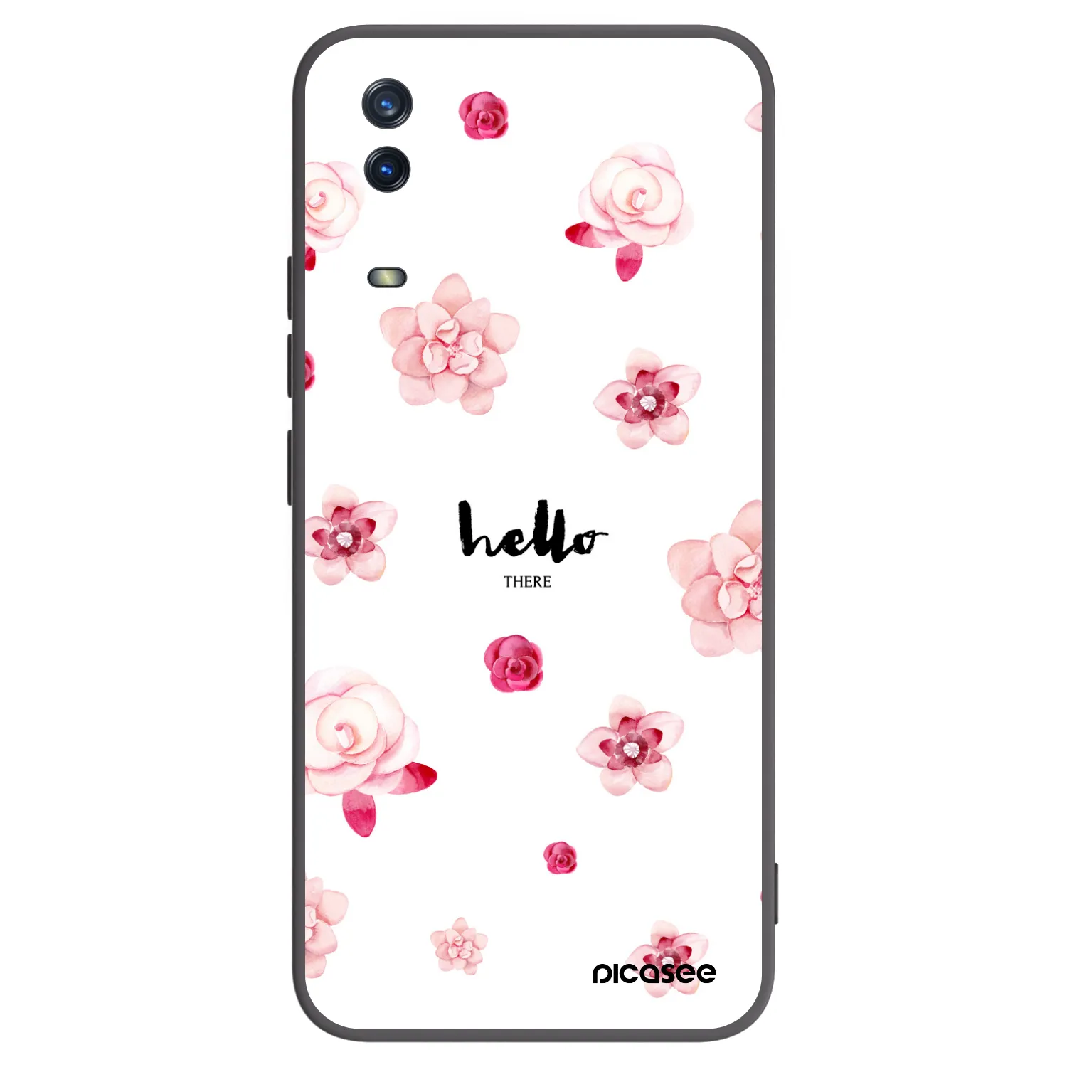 Picasee husă neagră din silicon pentru Vivo Y11s - Hello there