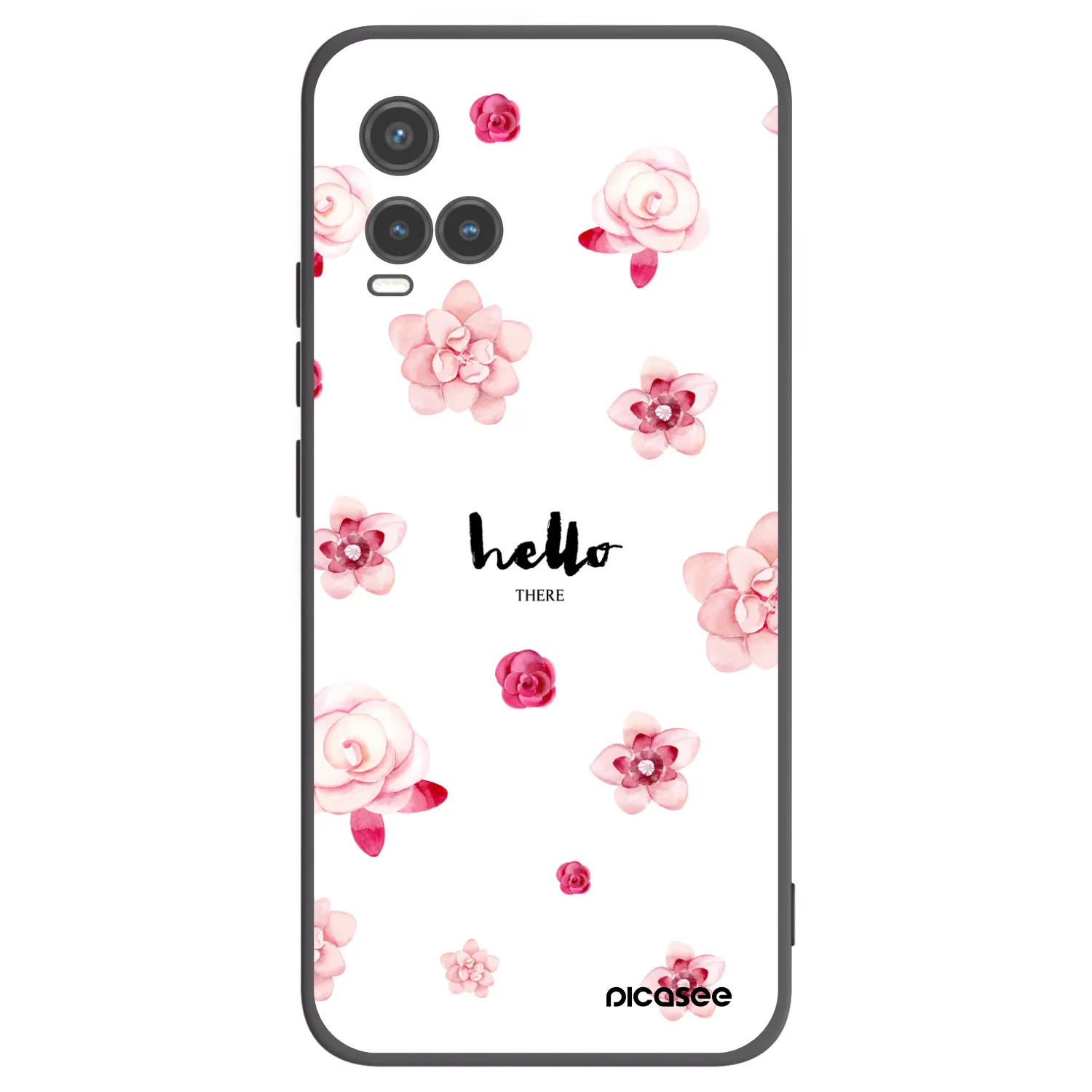 Picasee husă neagră din silicon pentru Vivo Y33s - Hello there