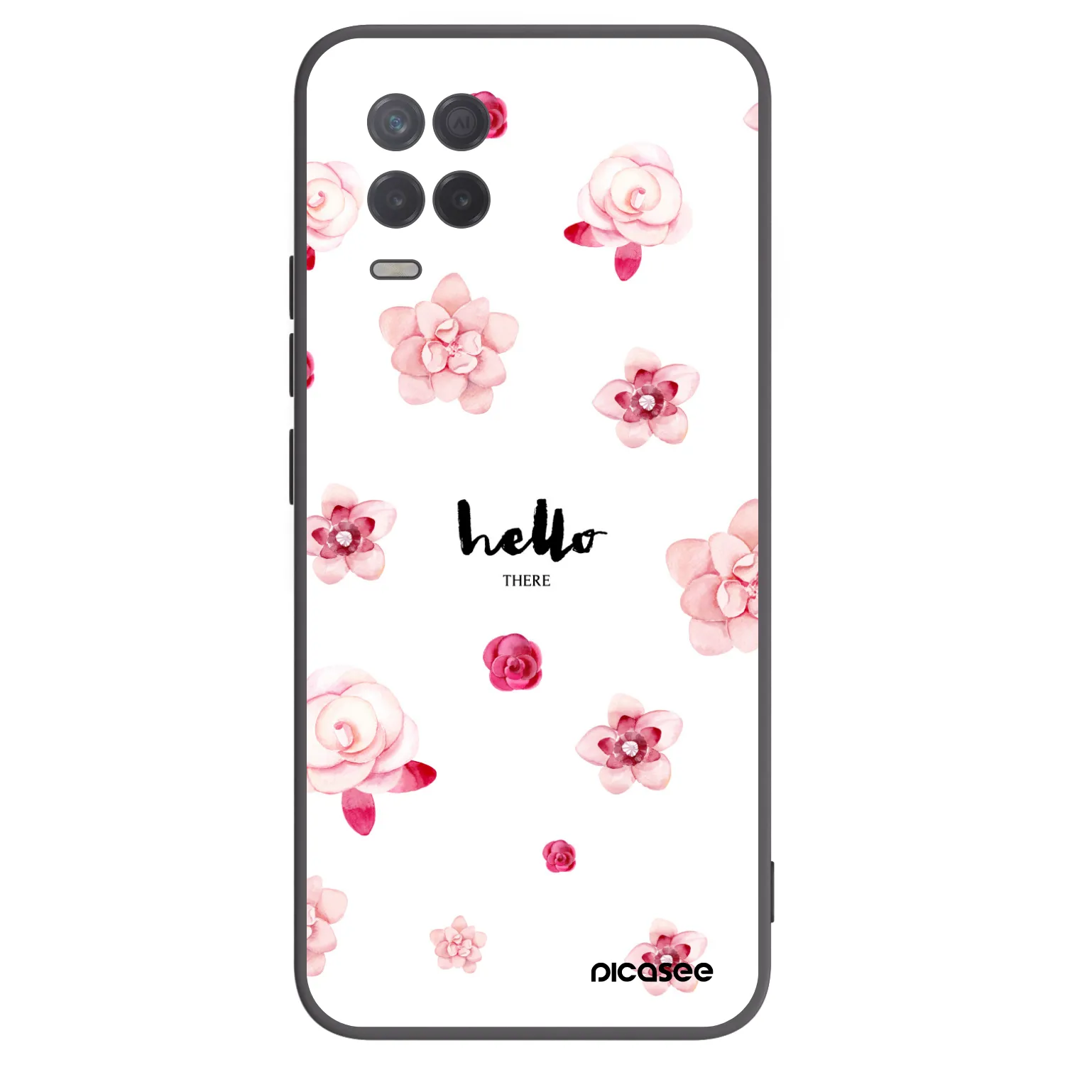 Picasee husă neagră din silicon pentru Realme 8 5G - Hello there