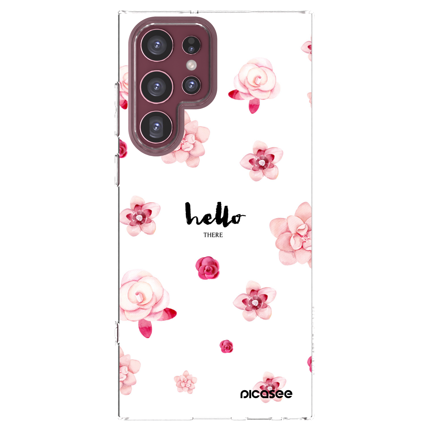Picasee husă transparentă din silicon pentru Samsung Galaxy S22 Ultra 5G - Hello there