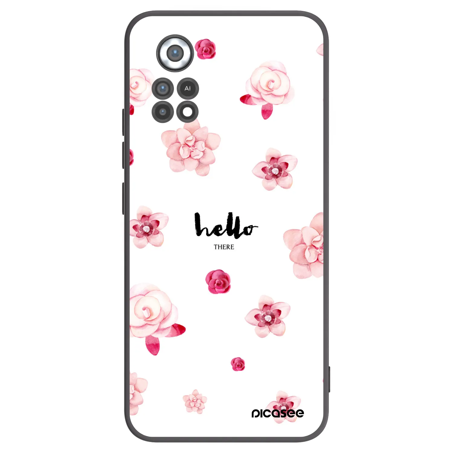 Picasee husă neagră din silicon pentru Xiaomi Poco X4 Pro 5G - Hello there