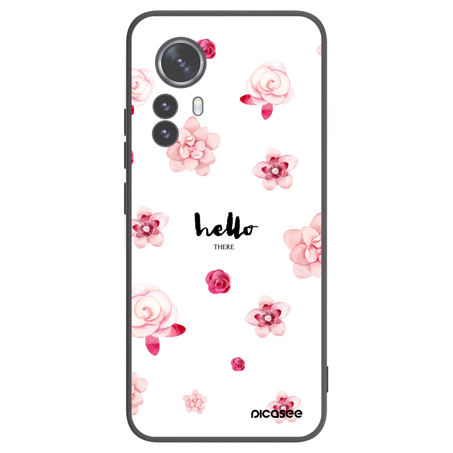 Picasee husă neagră din silicon pentru Xiaomi 12 Pro - Hello there