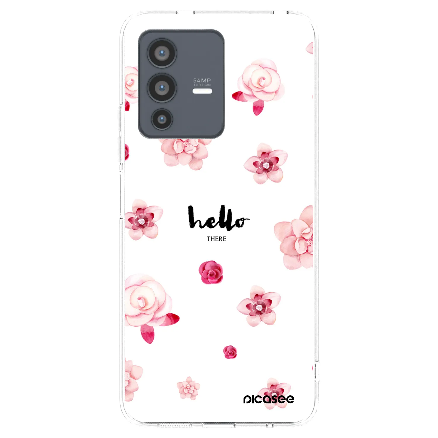Picasee husă transparentă din silicon pentru Vivo V23 5G - Hello there