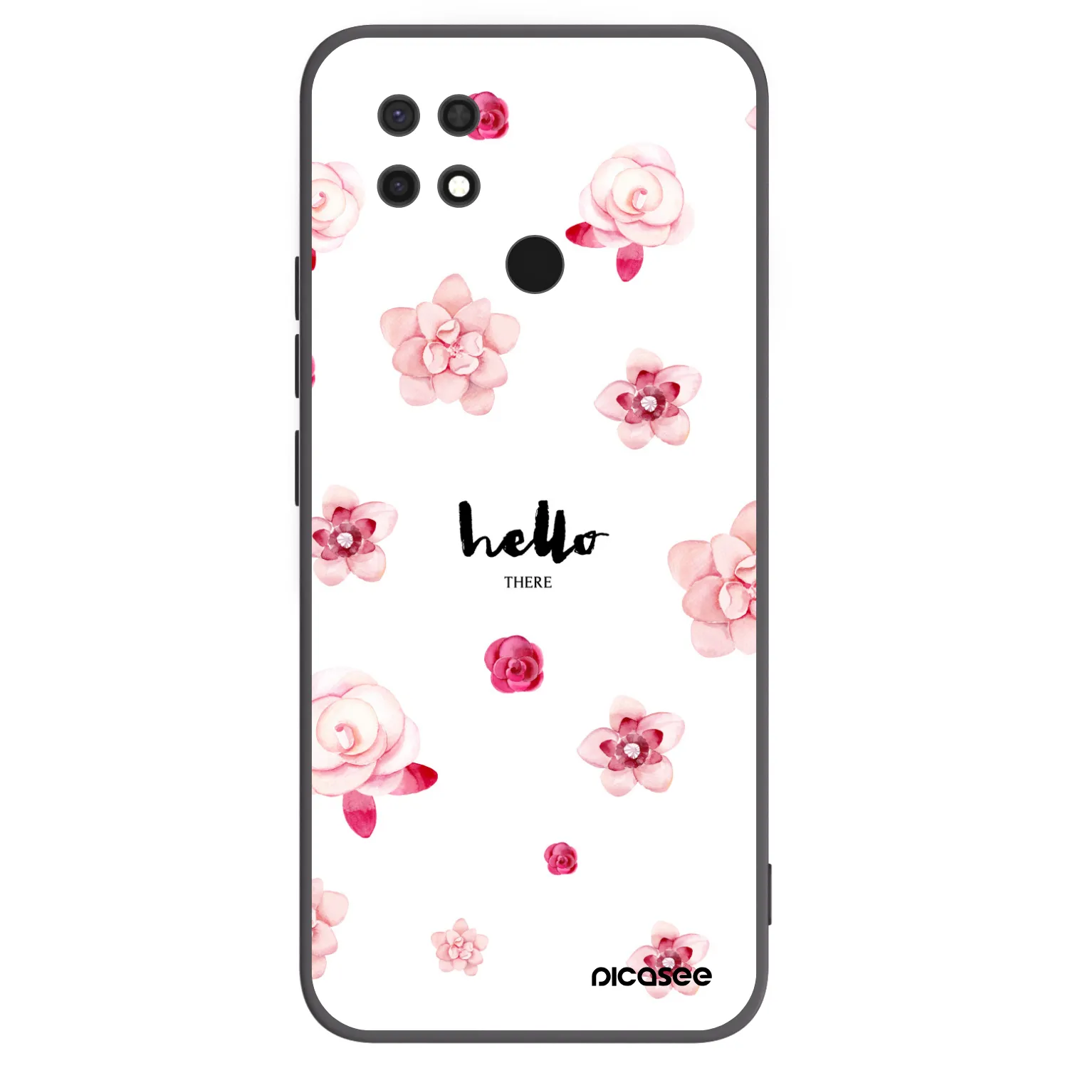 Picasee husă neagră din silicon pentru Xiaomi Redmi 10C - Hello there