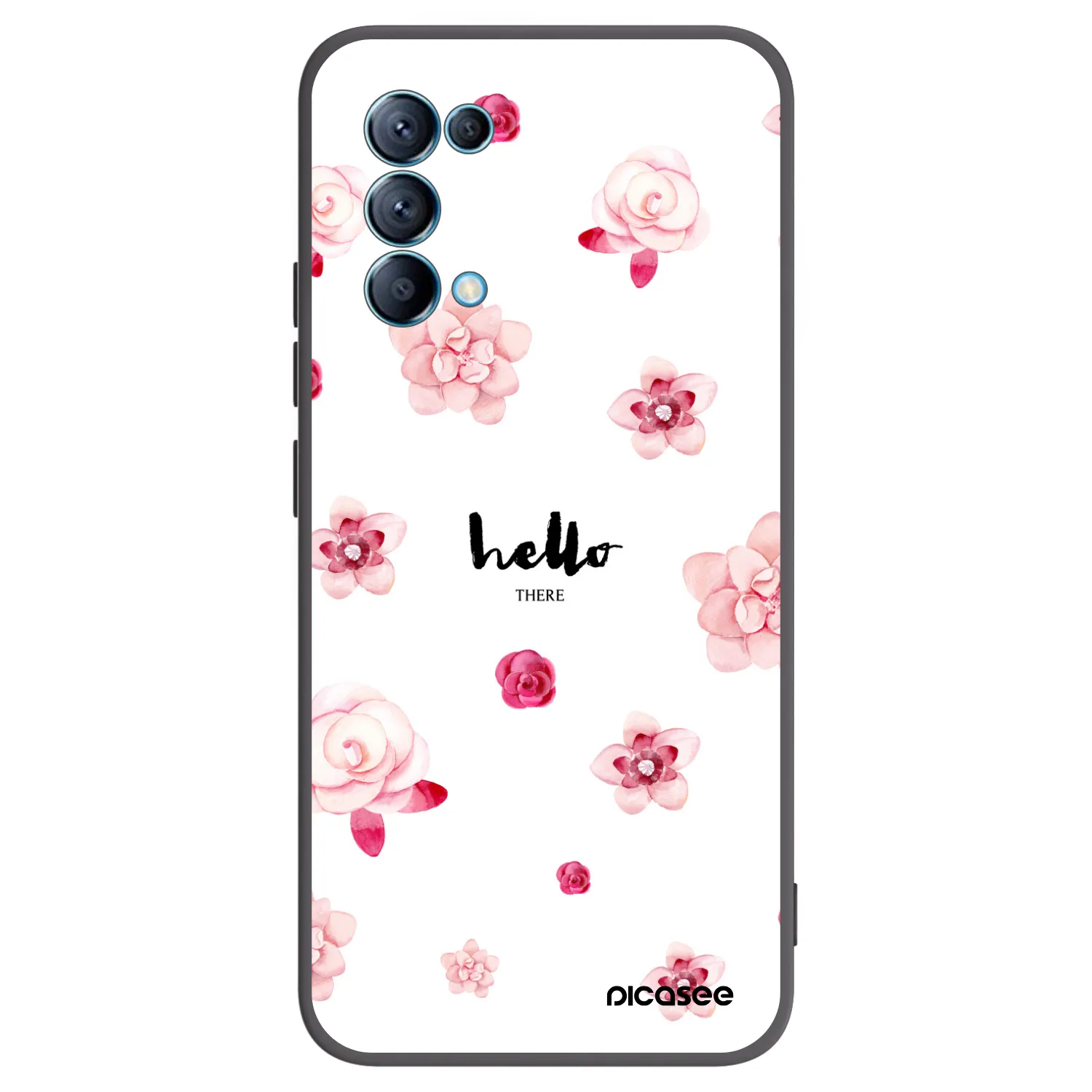 Picasee husă neagră din silicon pentru OPPO Reno 5 5G - Hello there