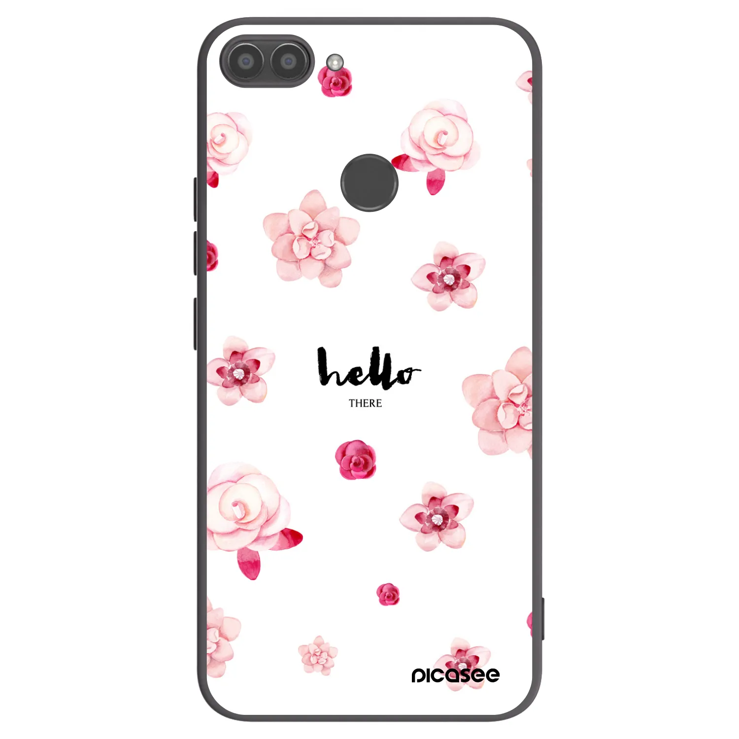 Picasee husă neagră din silicon pentru Huawei P Smart - Hello there
