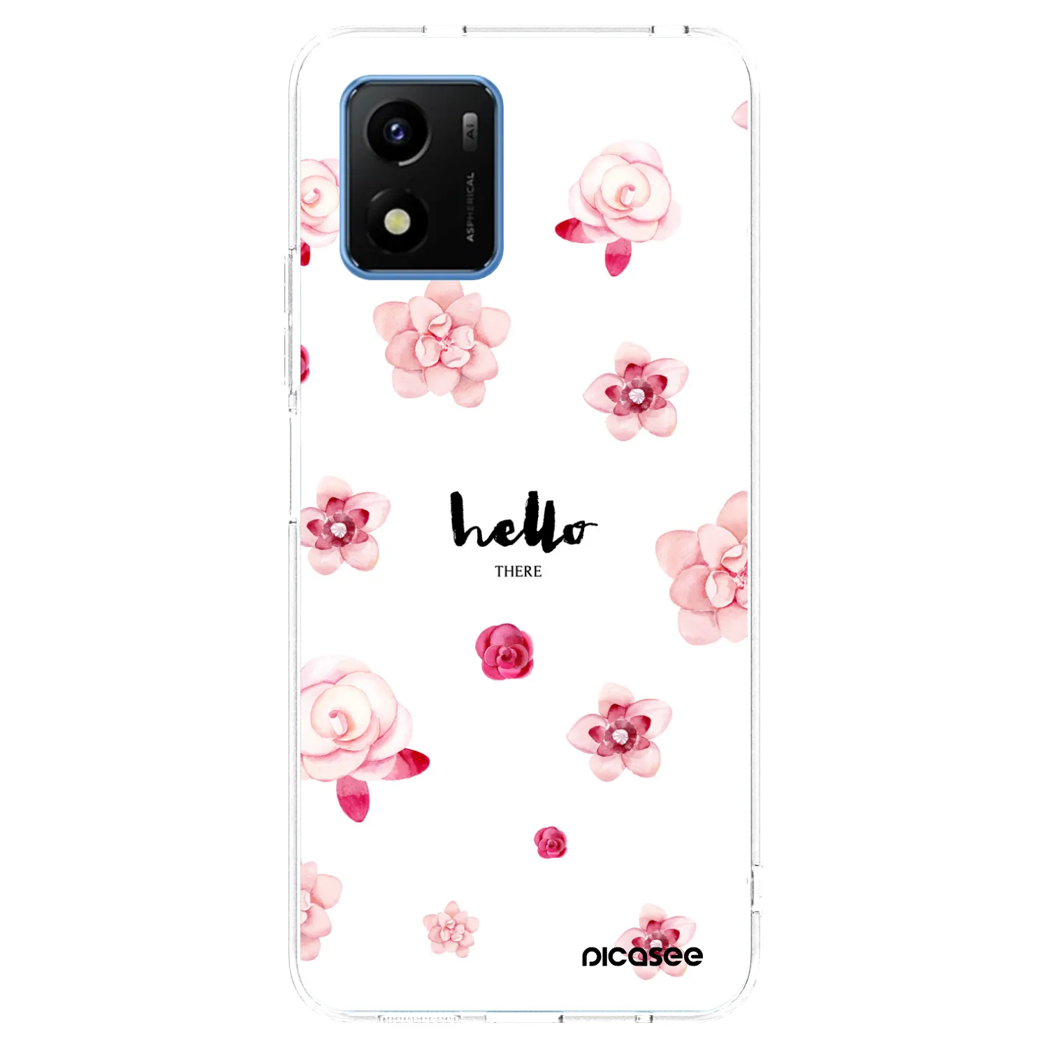 Picasee husă transparentă din silicon pentru Vivo Y01 - Hello there