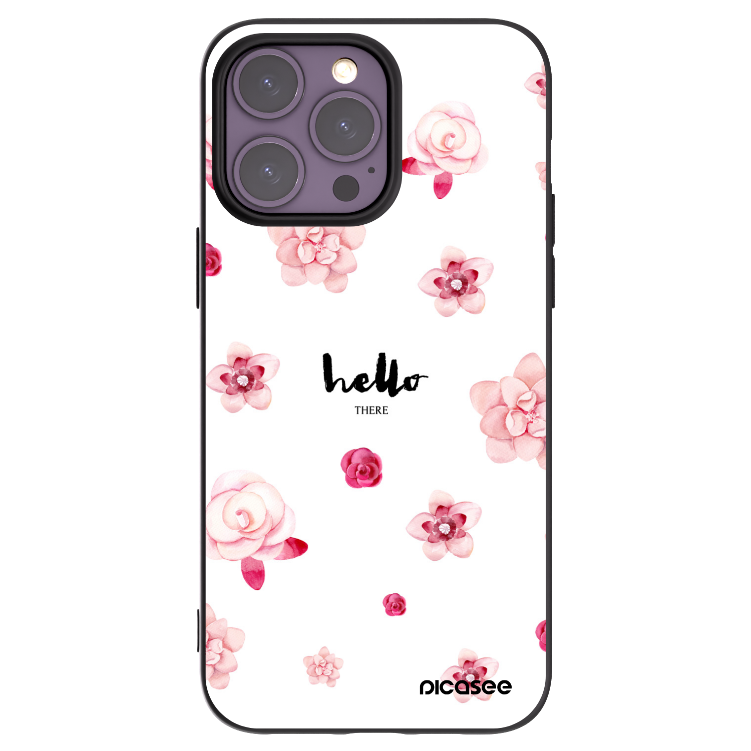 Picasee husă neagră din silicon pentru Apple iPhone 14 Pro Max - Hello there