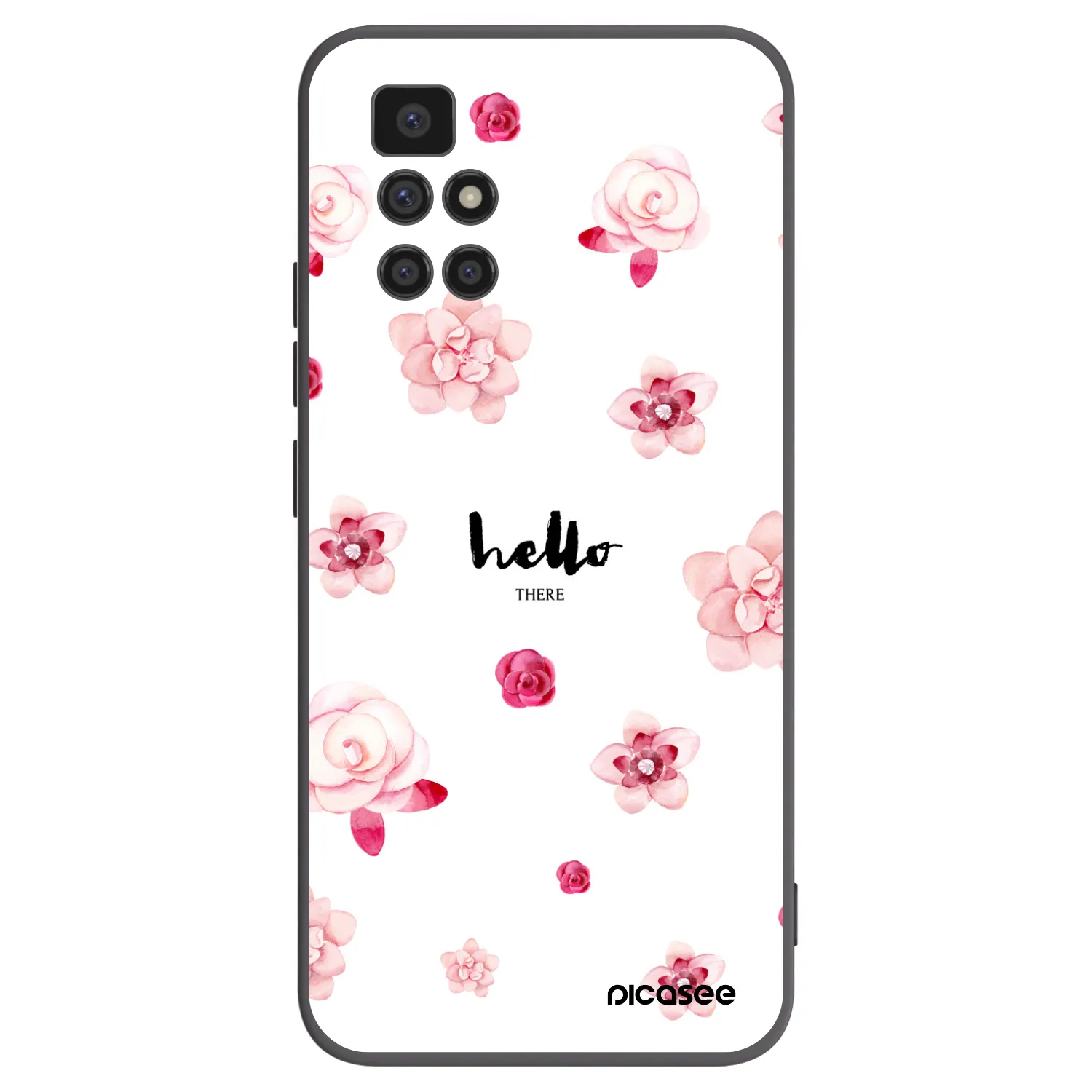 Picasee husă neagră din silicon pentru Xiaomi Redmi 10 (2022) - Hello there