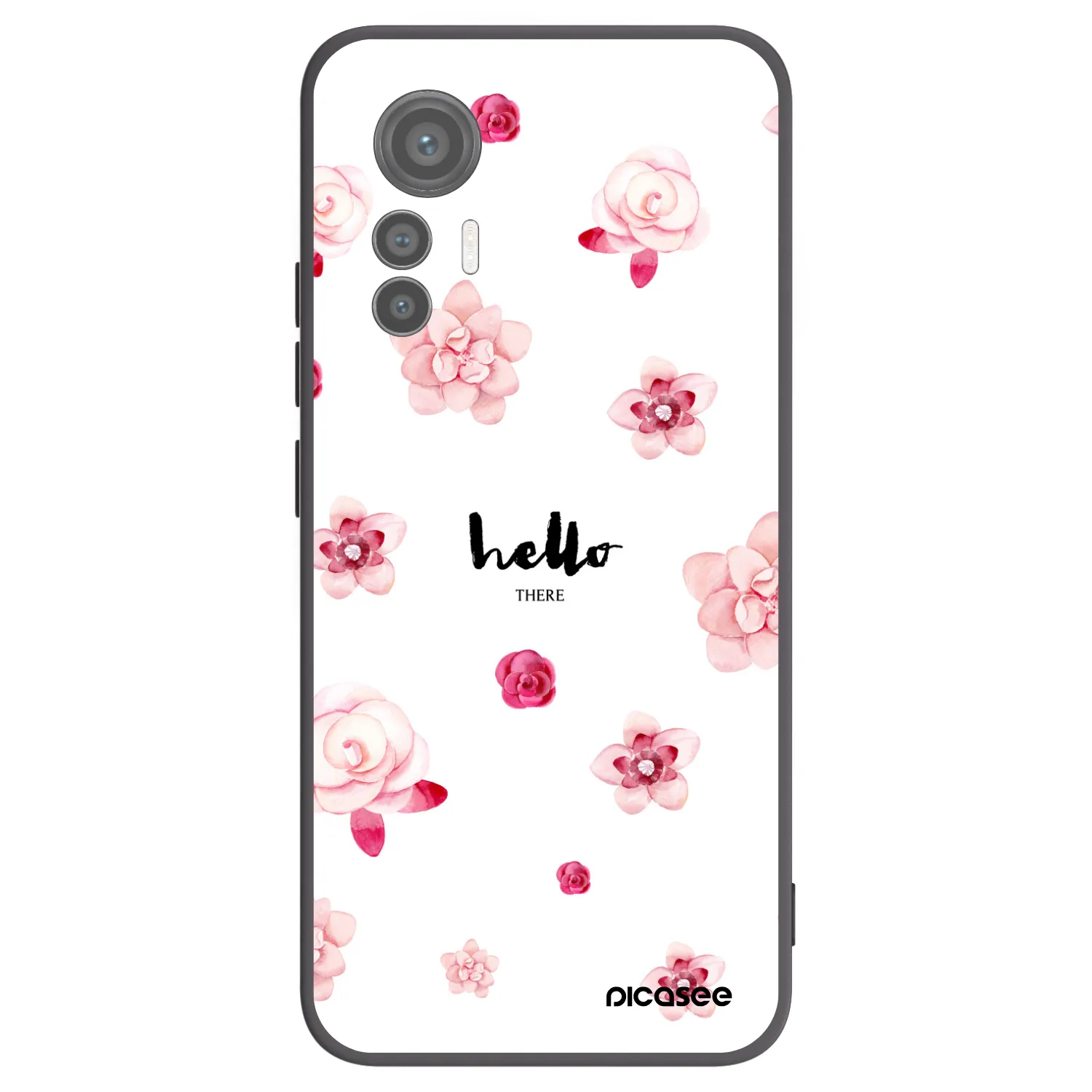 Picasee husă neagră din silicon pentru Xiaomi 12 Lite - Hello there