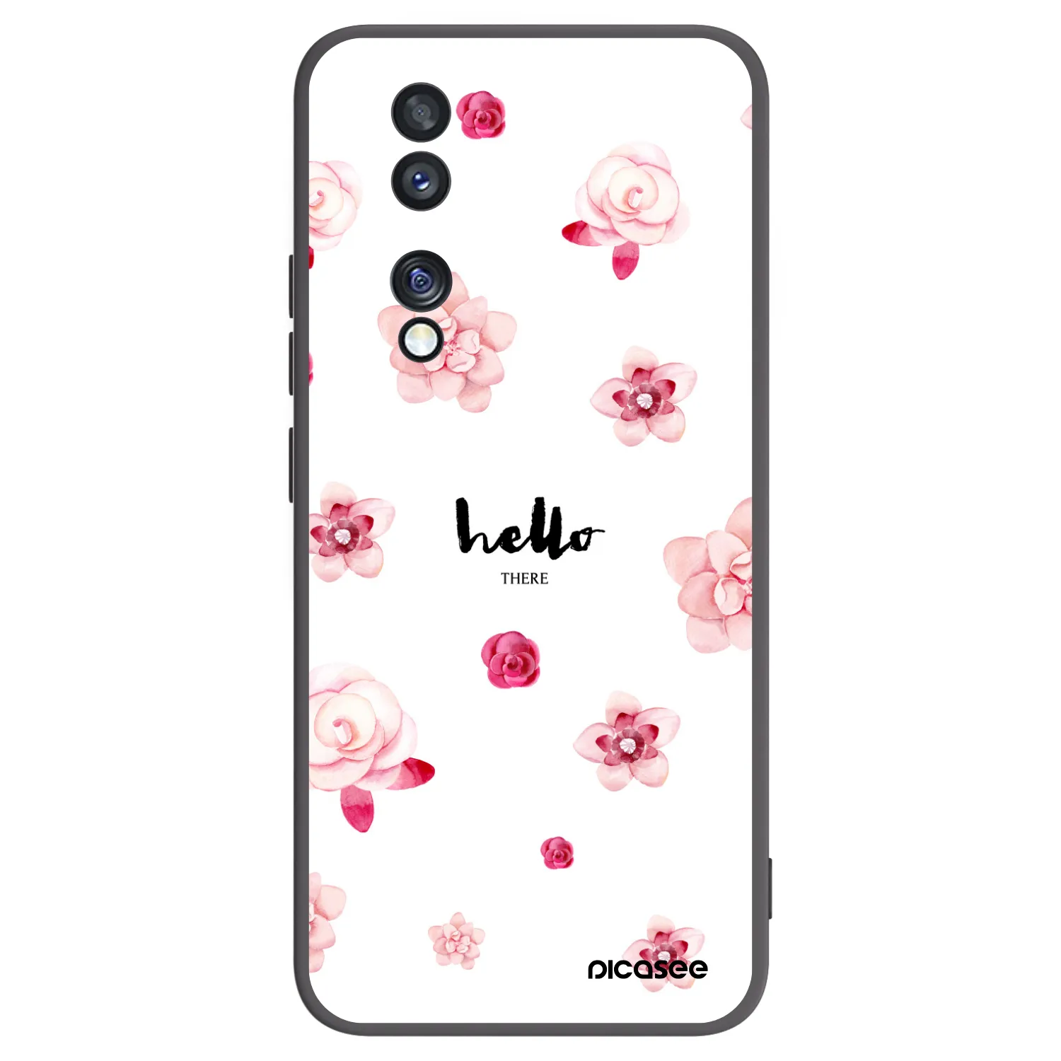 Picasee husă neagră din silicon pentru Honor 70 - Hello there