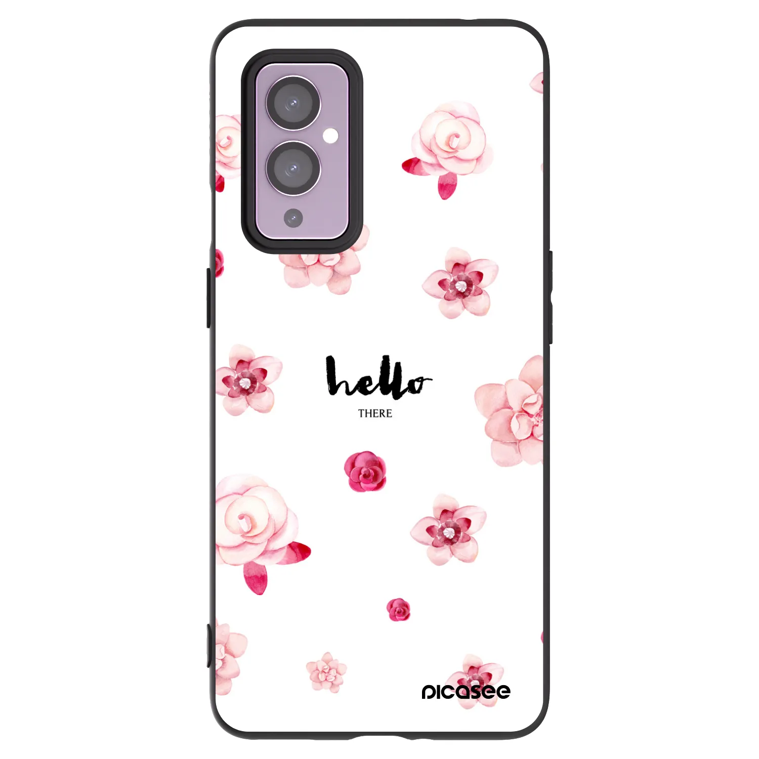 Picasee husă neagră din silicon pentru OnePlus 9 - Hello there