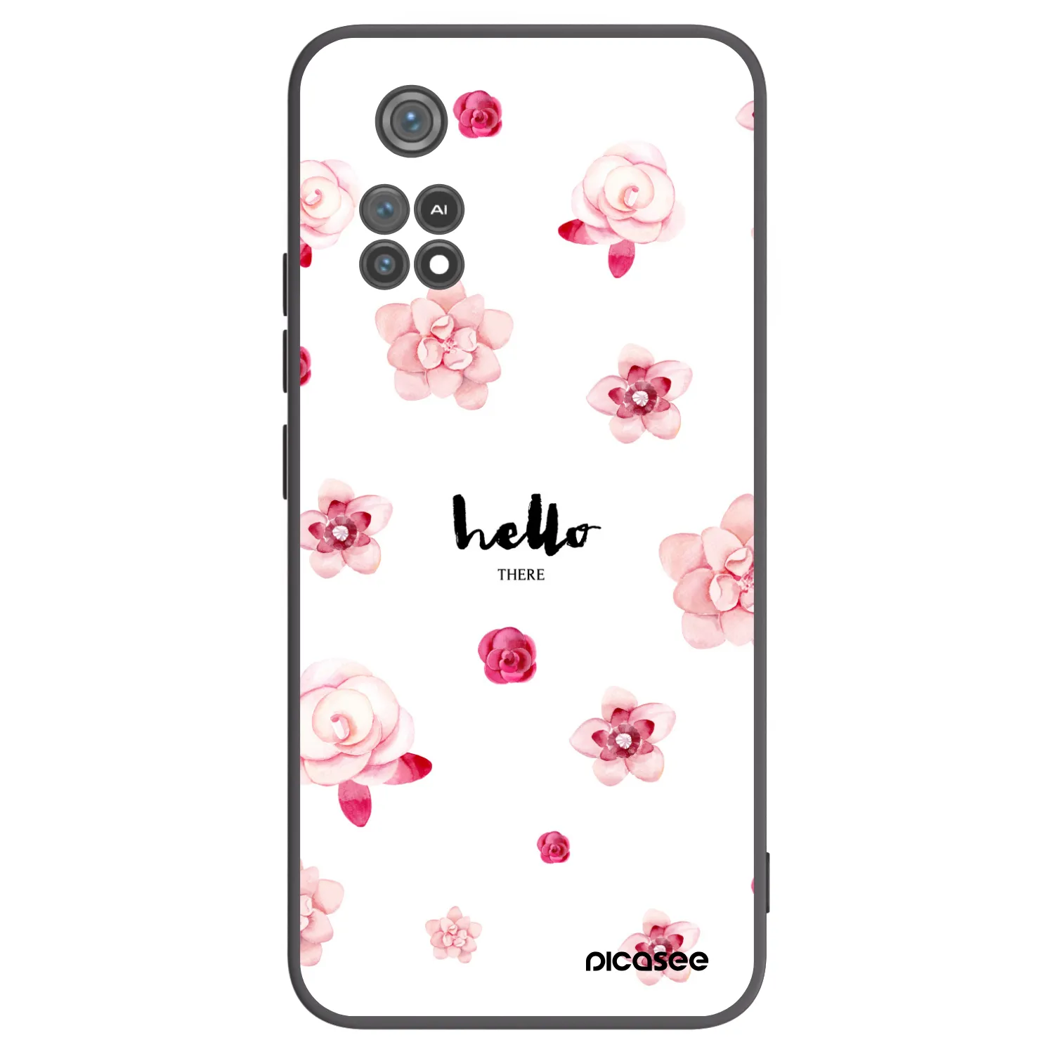 Picasee husă neagră din silicon pentru Xiaomi Poco M4 Pro - Hello there