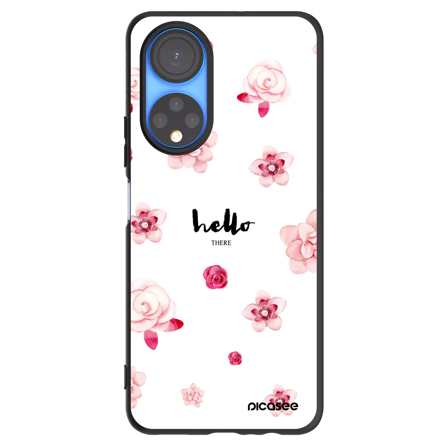 Picasee husă neagră din silicon pentru Honor X7 - Hello there