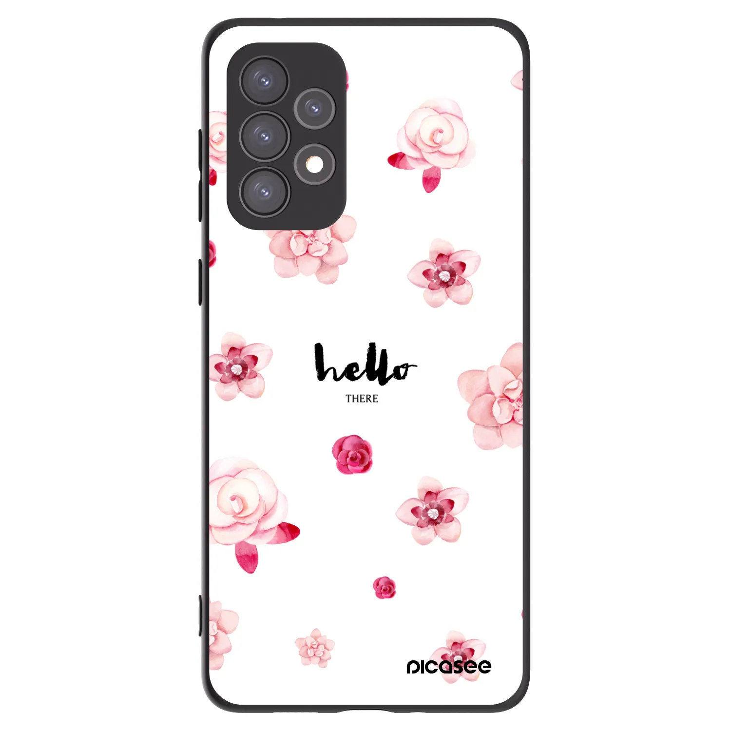 Picasee husă neagră din silicon pentru Samsung Galaxy A73 5G - Hello there