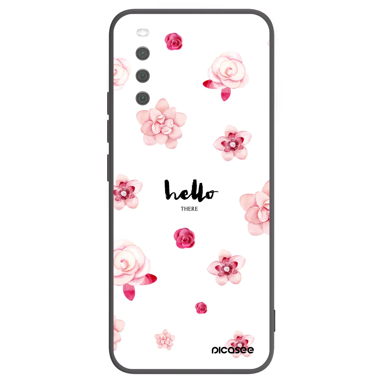 Picasee husă neagră din silicon pentru Sony Xperia 10 III - Hello there