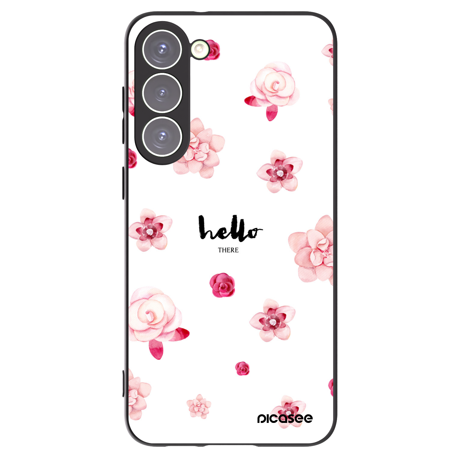 Picasee husă neagră din silicon pentru Samsung Galaxy S23+ 5G - Hello there