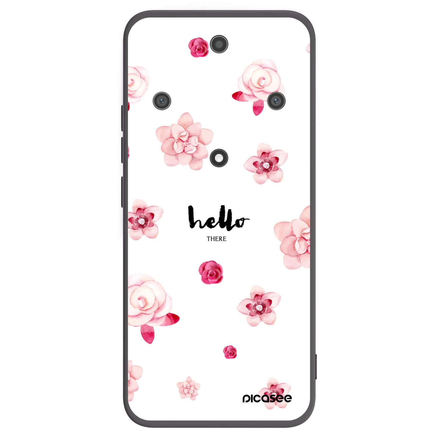 Picasee husă neagră din silicon pentru Honor Magic5 Lite 5G - Hello there