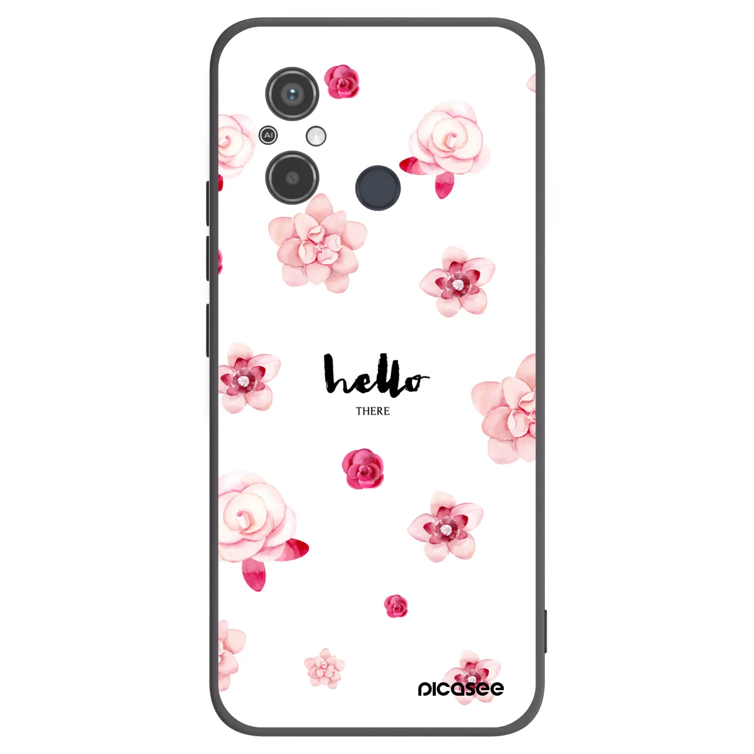 Picasee husă neagră din silicon pentru Xiaomi Redmi 12C - Hello there