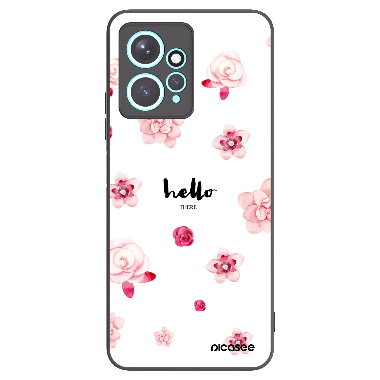 Picasee husă neagră din silicon pentru Xiaomi Redmi Note 12 4G - Hello there