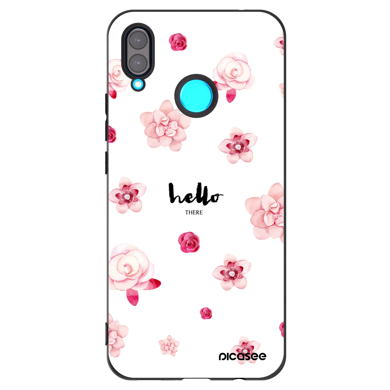 Picasee husă neagră din silicon pentru Huawei Nova 3 - Hello there