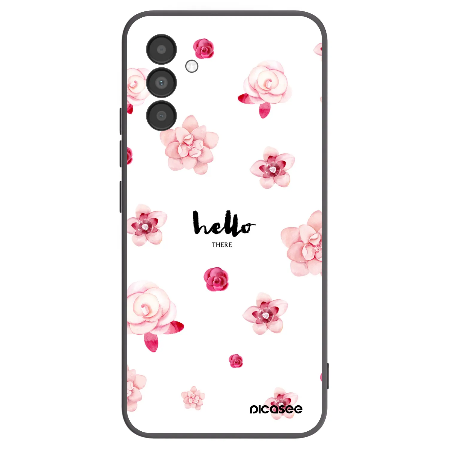 Picasee husă neagră din silicon pentru Samsung Galaxy A04s A047F - Hello there