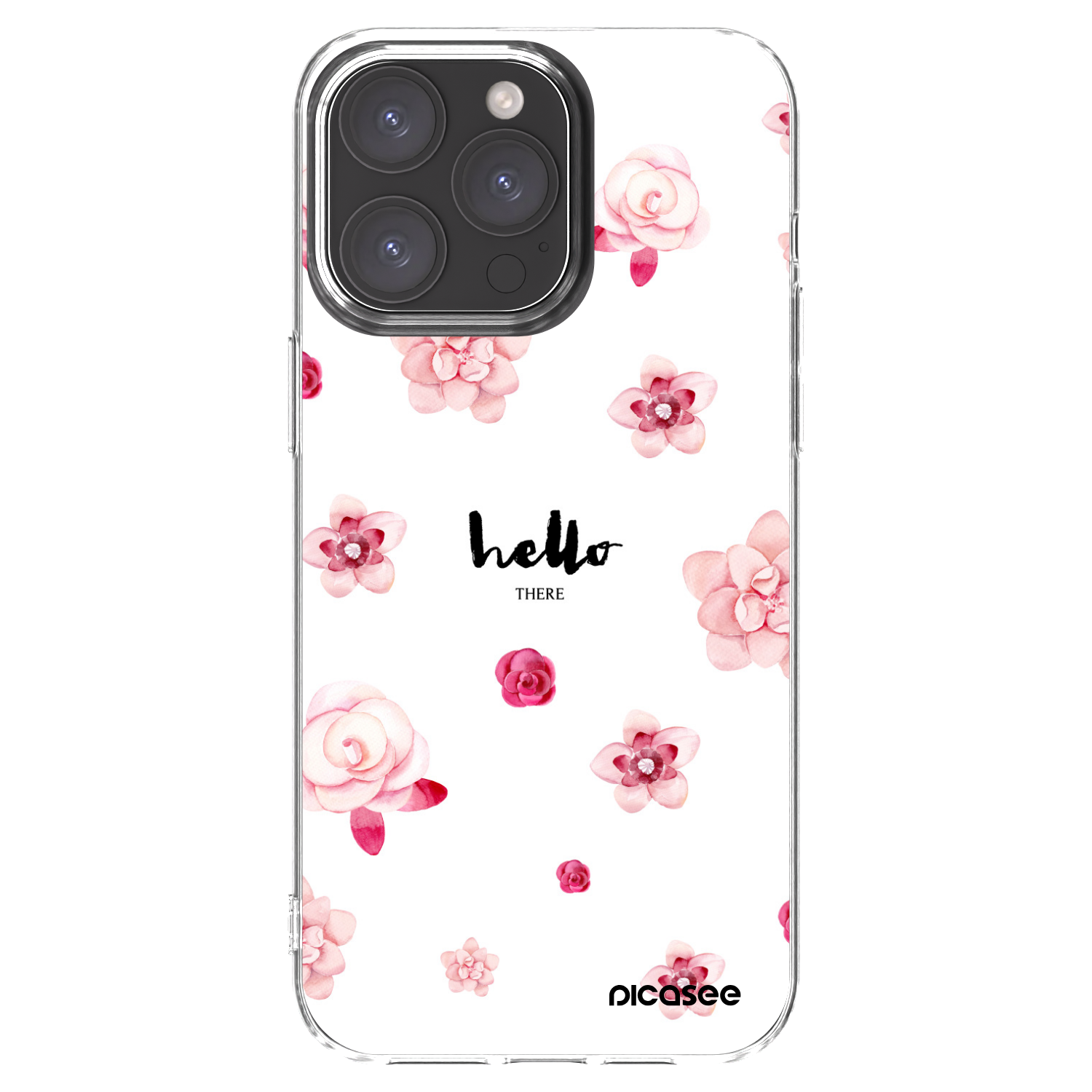 Picasee husă transparentă din silicon pentru Apple iPhone 15 Pro Max - Hello there