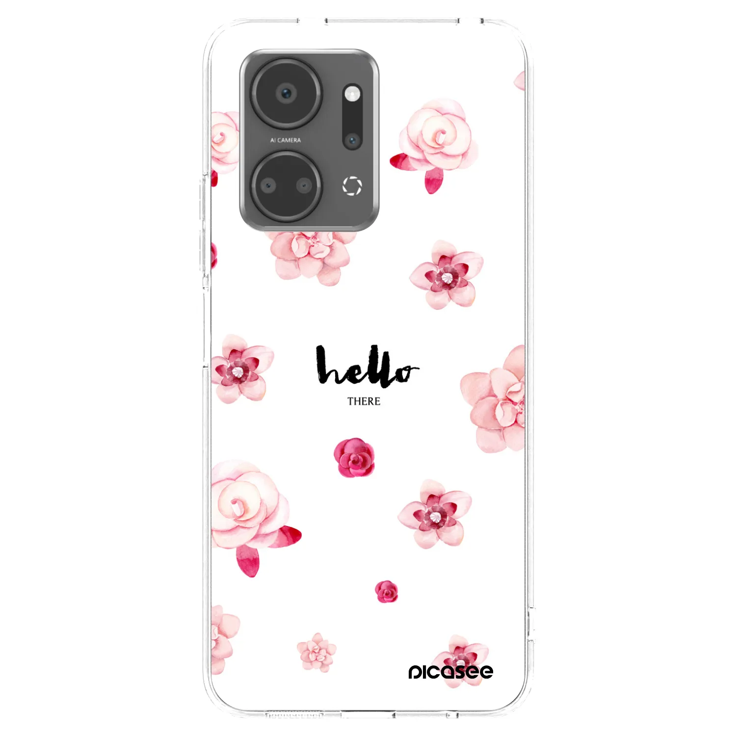 Picasee husă transparentă din silicon pentru Honor X7a - Hello there