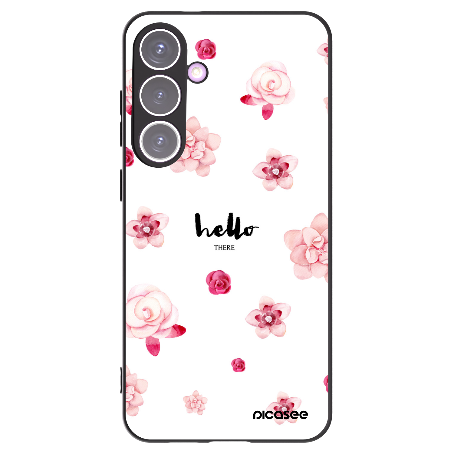 Picasee husă neagră din silicon pentru Samsung Galaxy S24+ S926B 5G - Hello there