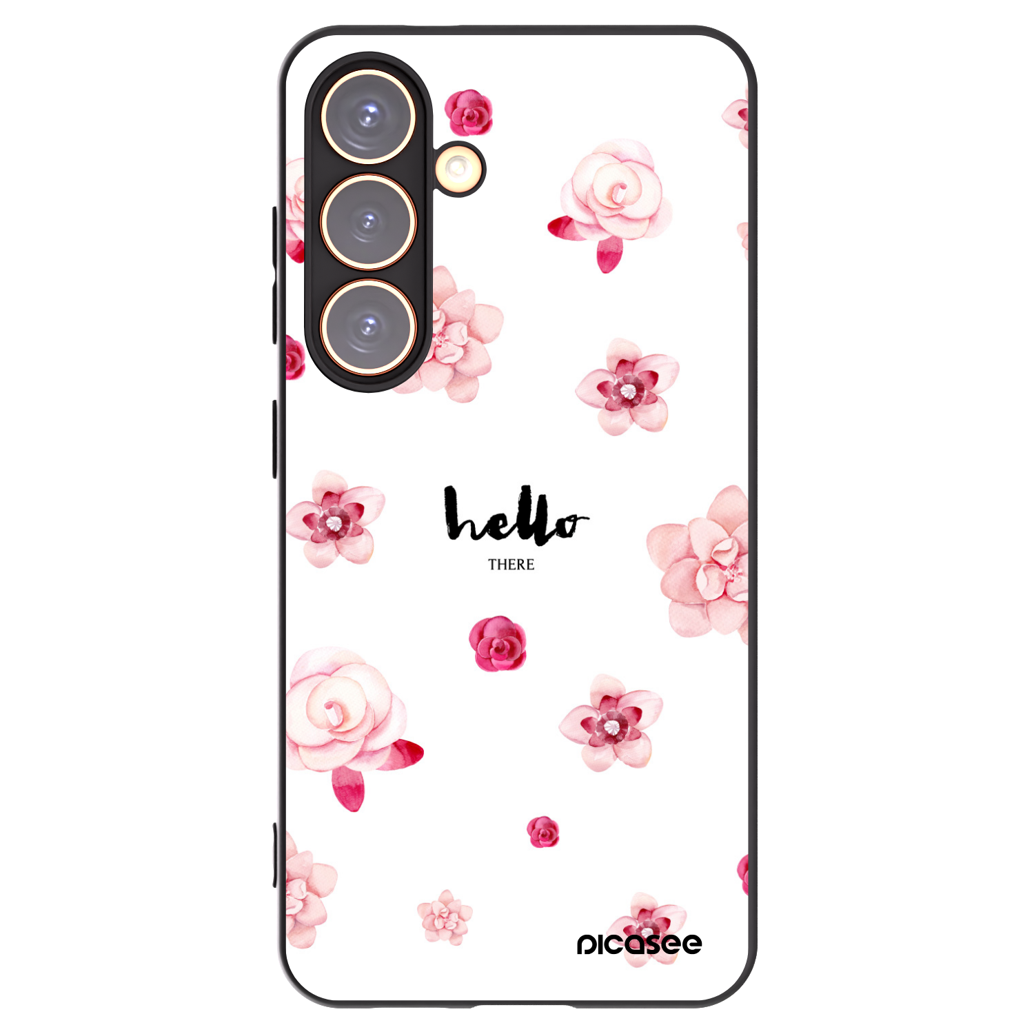 Picasee husă neagră din silicon pentru Samsung Galaxy S24 S921B 5G - Hello there