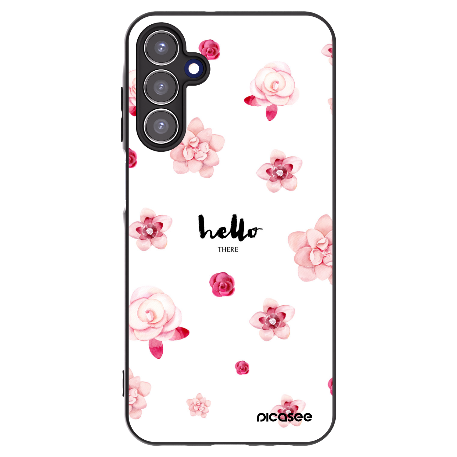 Picasee husă neagră din silicon pentru Samsung Galaxy A15 A155F 4G - Hello there