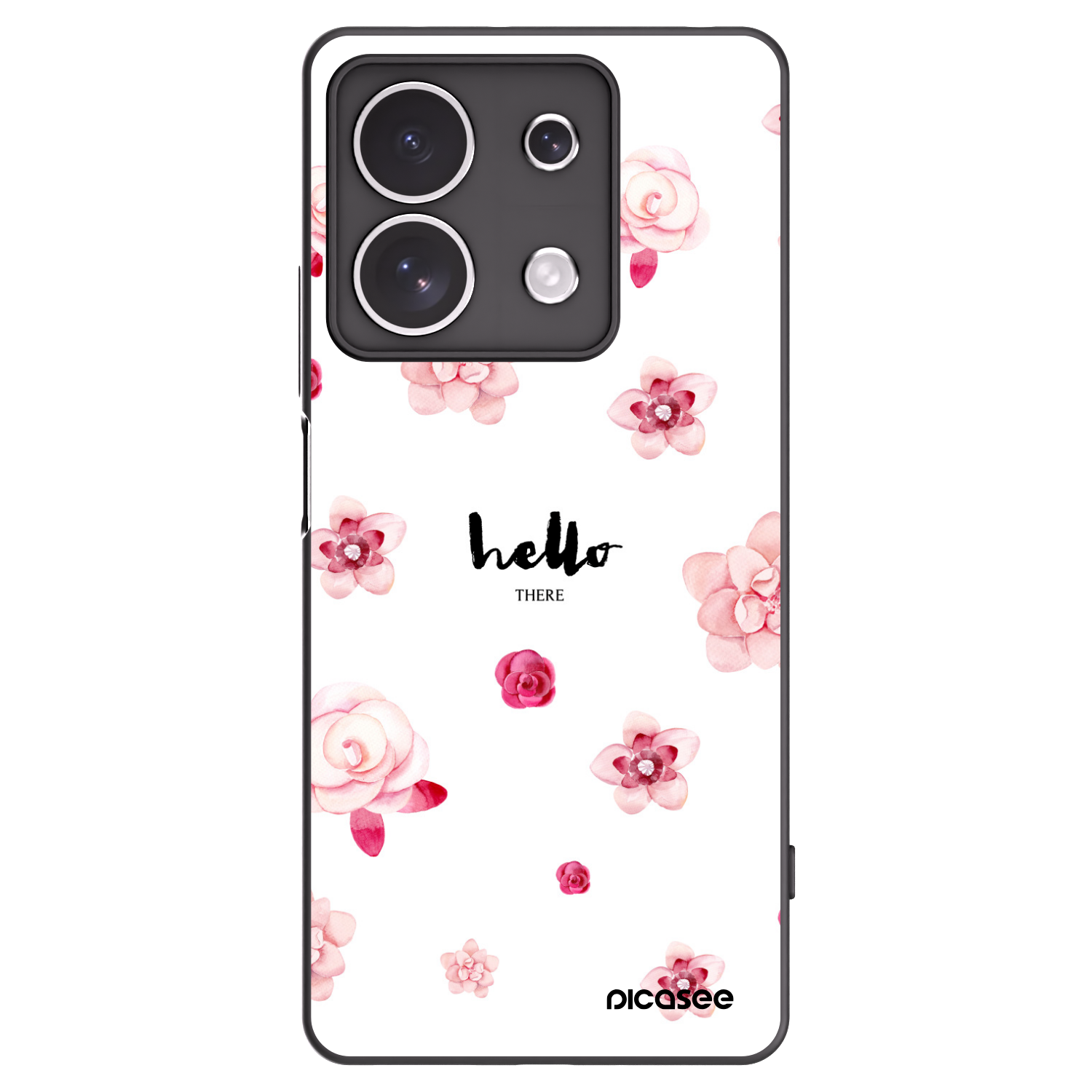 Picasee husă neagră din silicon pentru Xiaomi Redmi Note 13 4G - Hello there