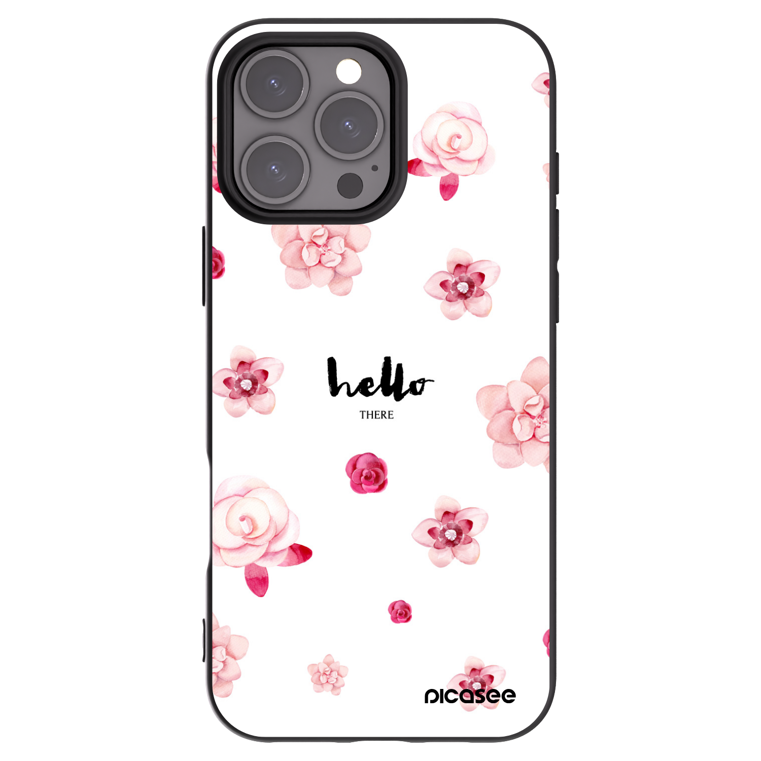 Picasee husă neagră din silicon pentru Apple iPhone 16 Pro Max - Hello there