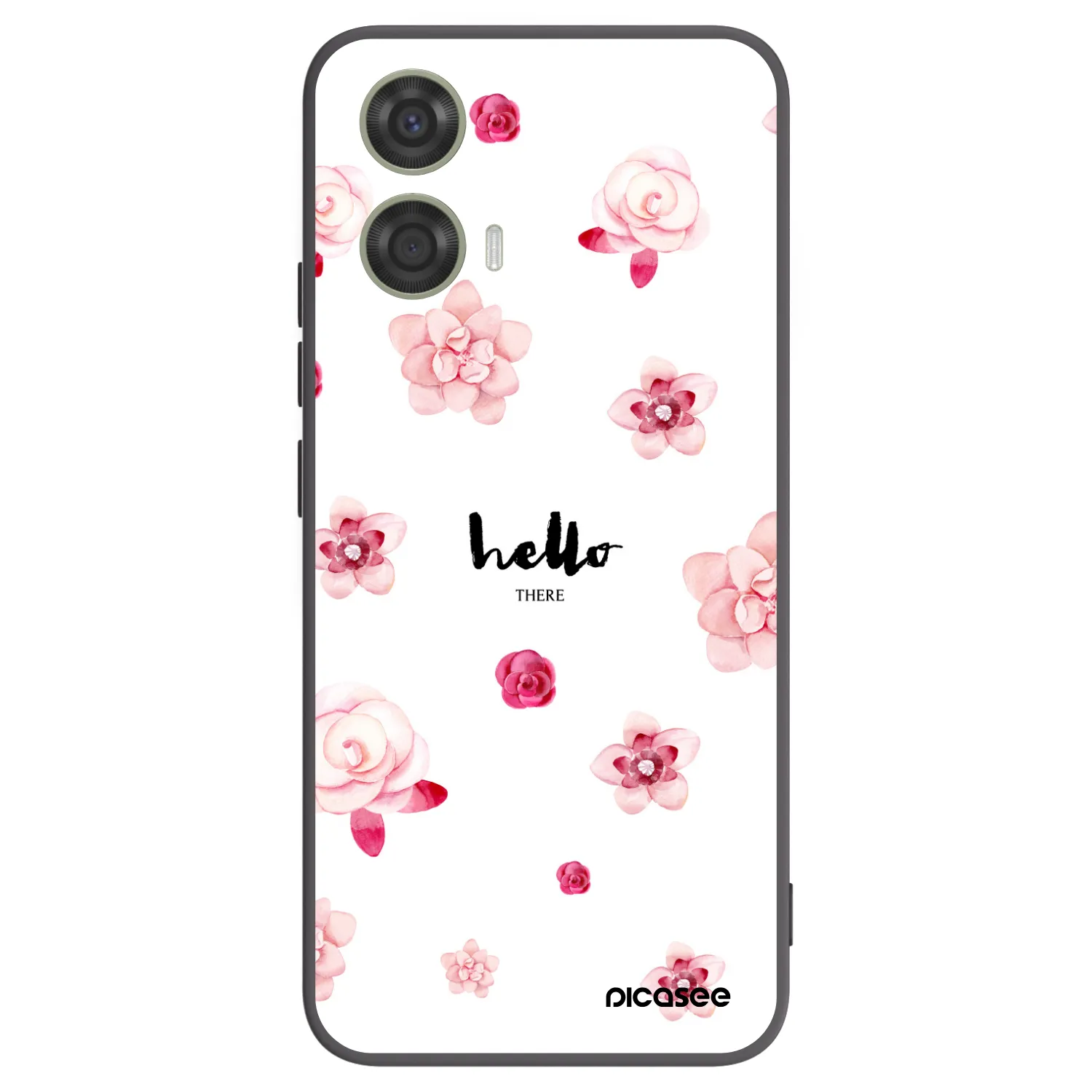 Picasee husă neagră din silicon pentru Motorola Moto G24 - Hello there