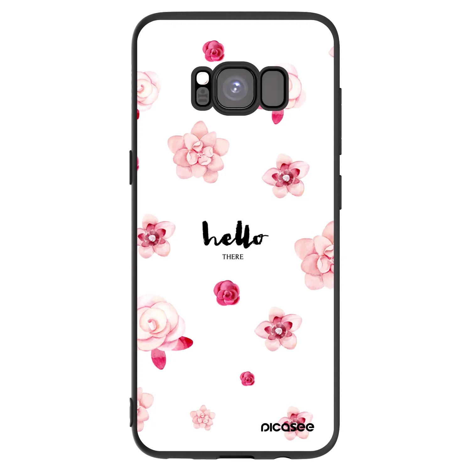 Picasee husă neagră din silicon pentru Samsung Galaxy S8 G950F - Hello there
