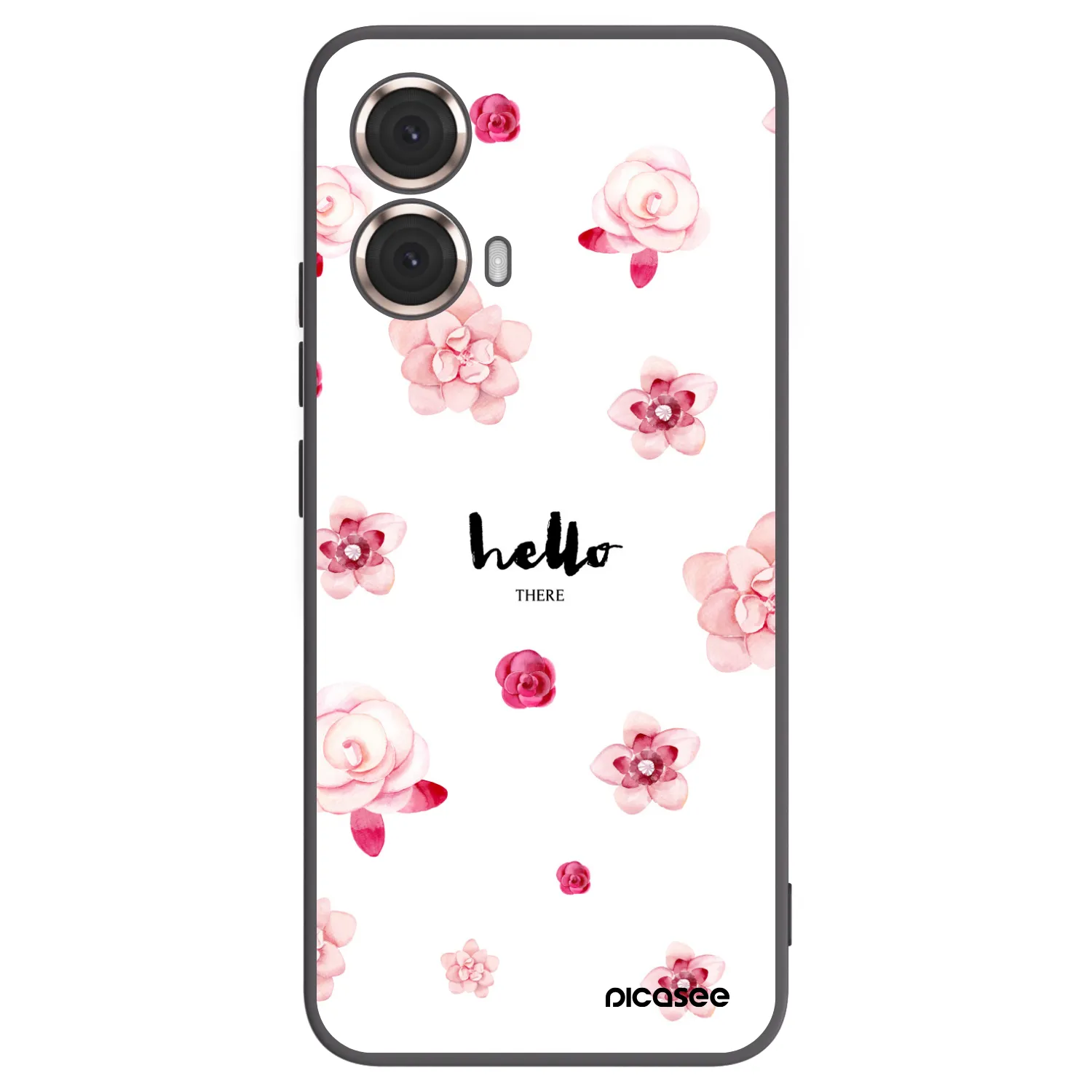 Picasee husă neagră din silicon pentru Motorola Moto G85 - Hello there