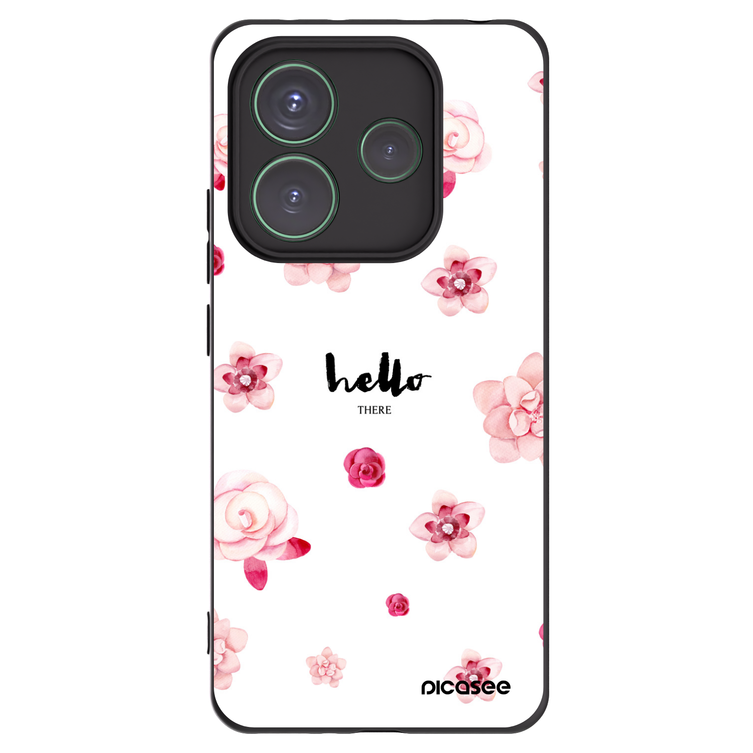 Picasee husă neagră din silicon pentru Xiaomi Redmi Note 14 5G - Hello there