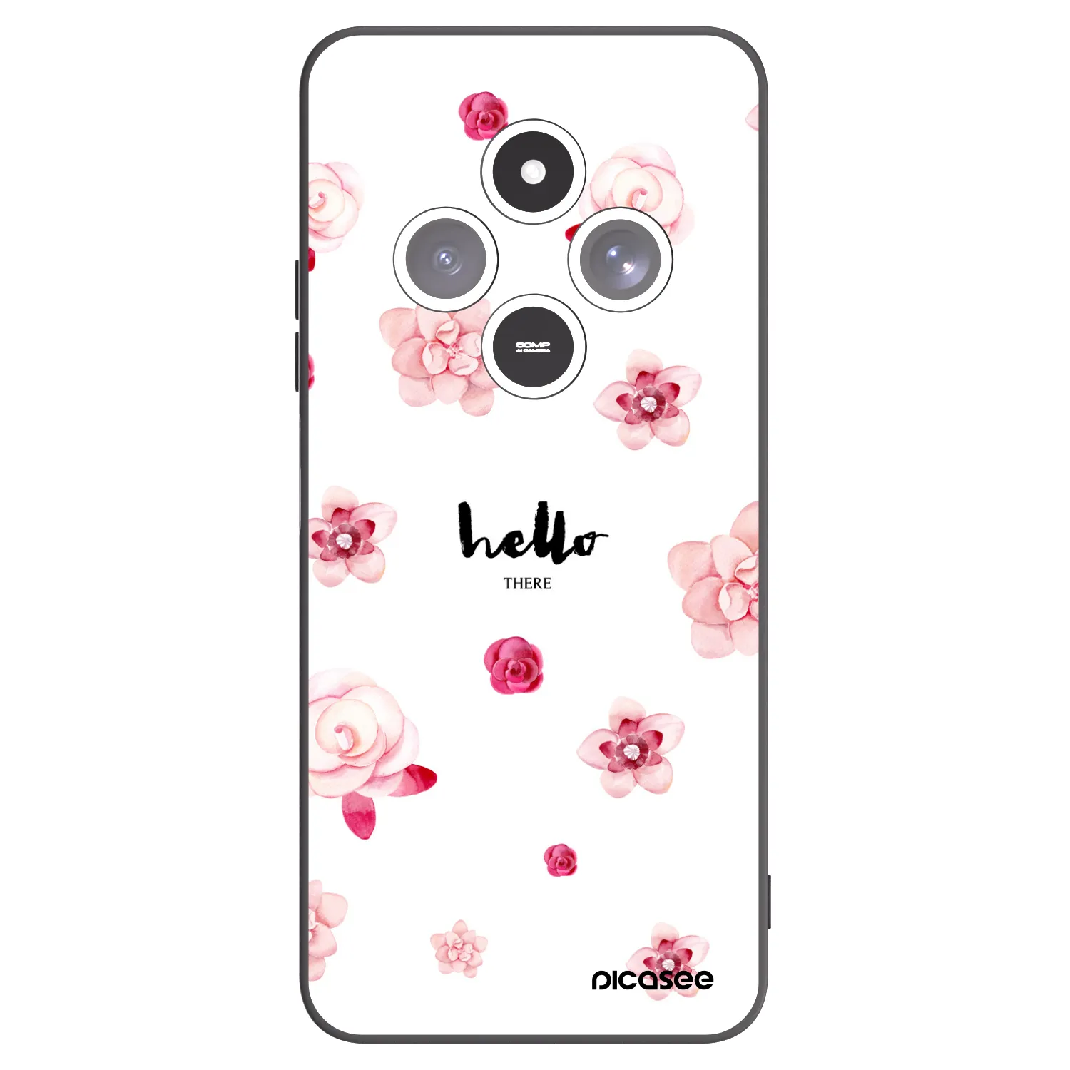 Picasee husă neagră din silicon pentru Xiaomi Redmi 14C - Hello there