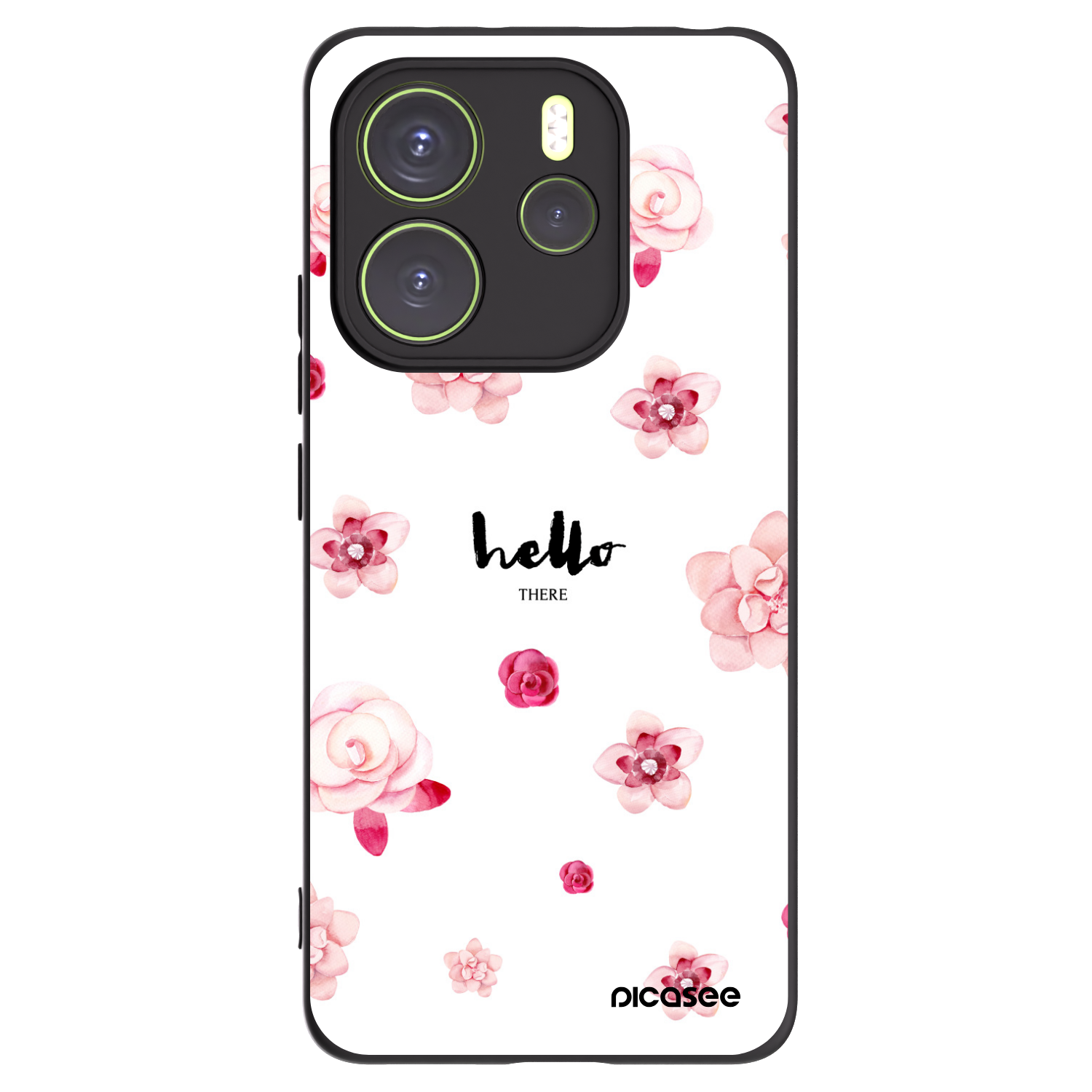 Picasee husă neagră din silicon pentru Xiaomi Redmi Note 14 4G - Hello there