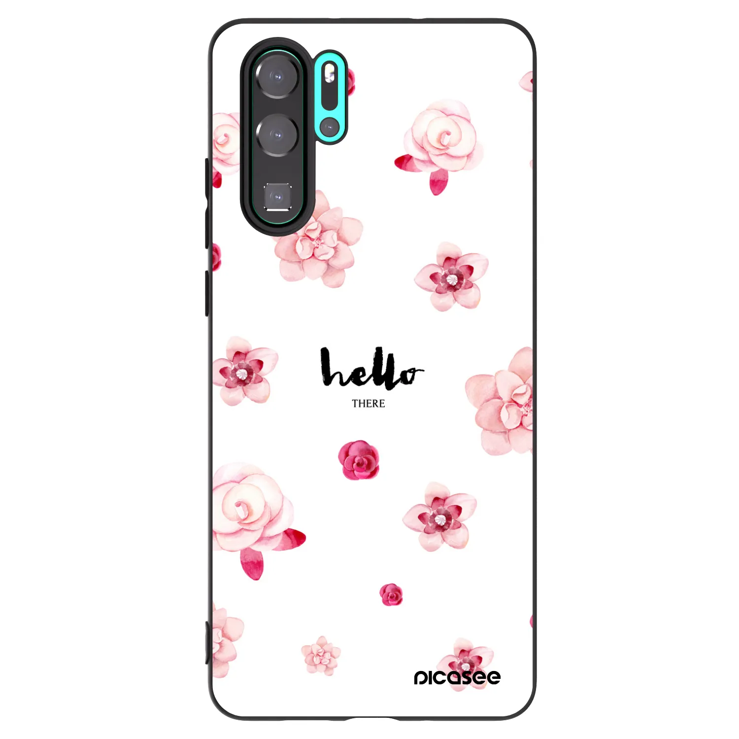 Picasee husă neagră din silicon pentru Huawei P30 Pro - Hello there
