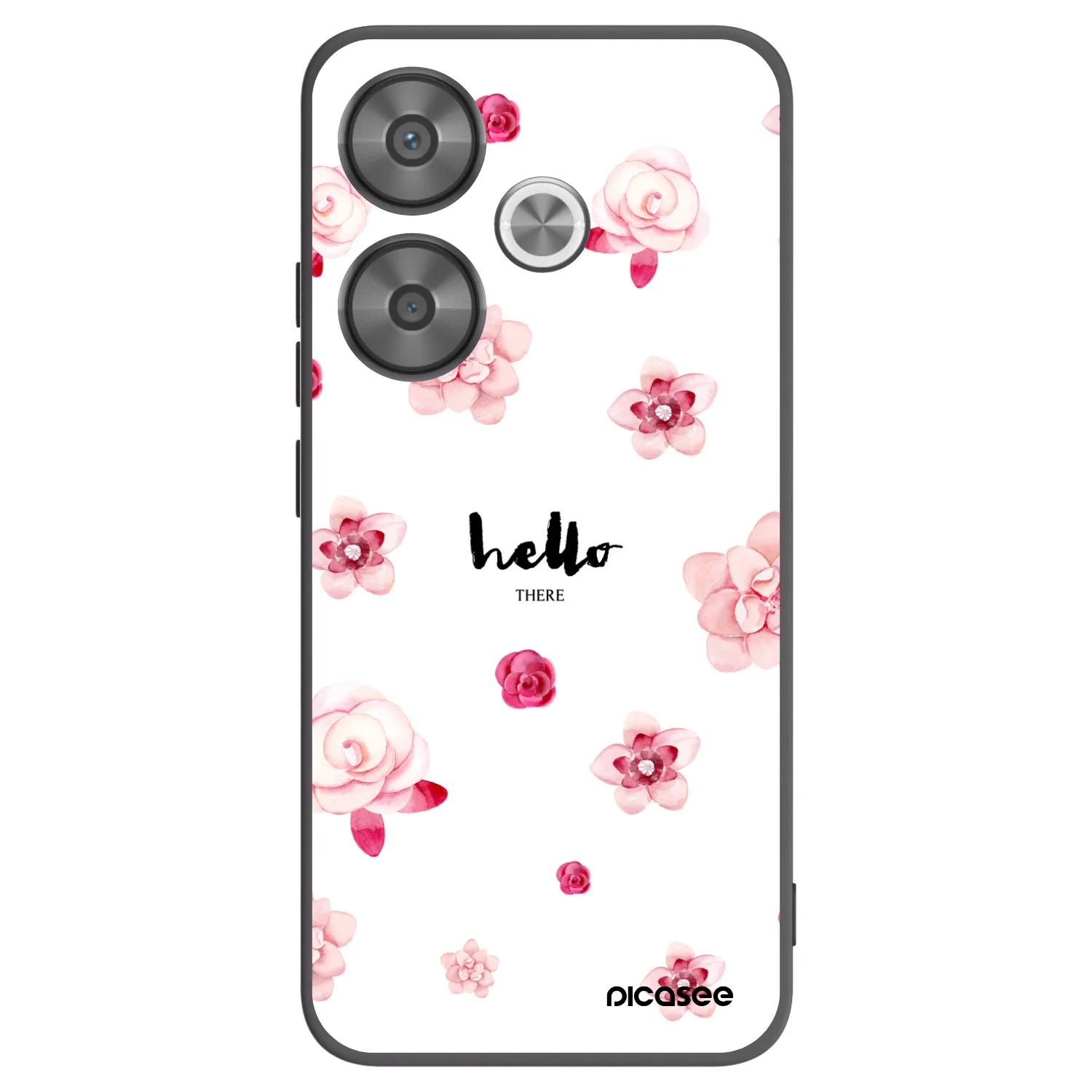 Picasee husă neagră din silicon pentru Xiaomi Poco F6 - Hello there