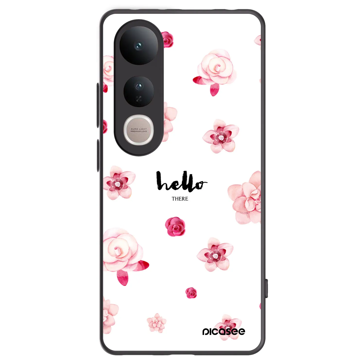 Picasee husă neagră din silicon pentru Vivo V50 Lite 5G - Hello there