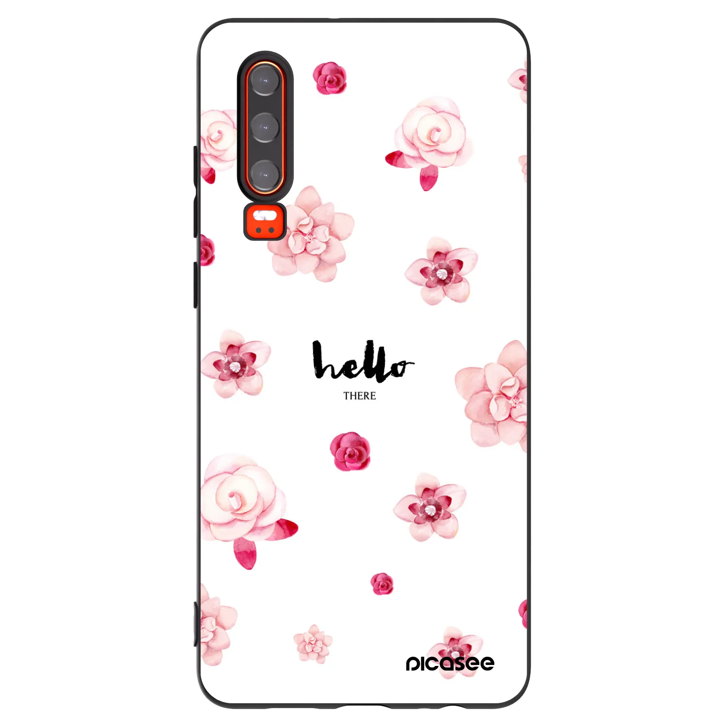 Picasee husă neagră din silicon pentru Huawei P30 - Hello there