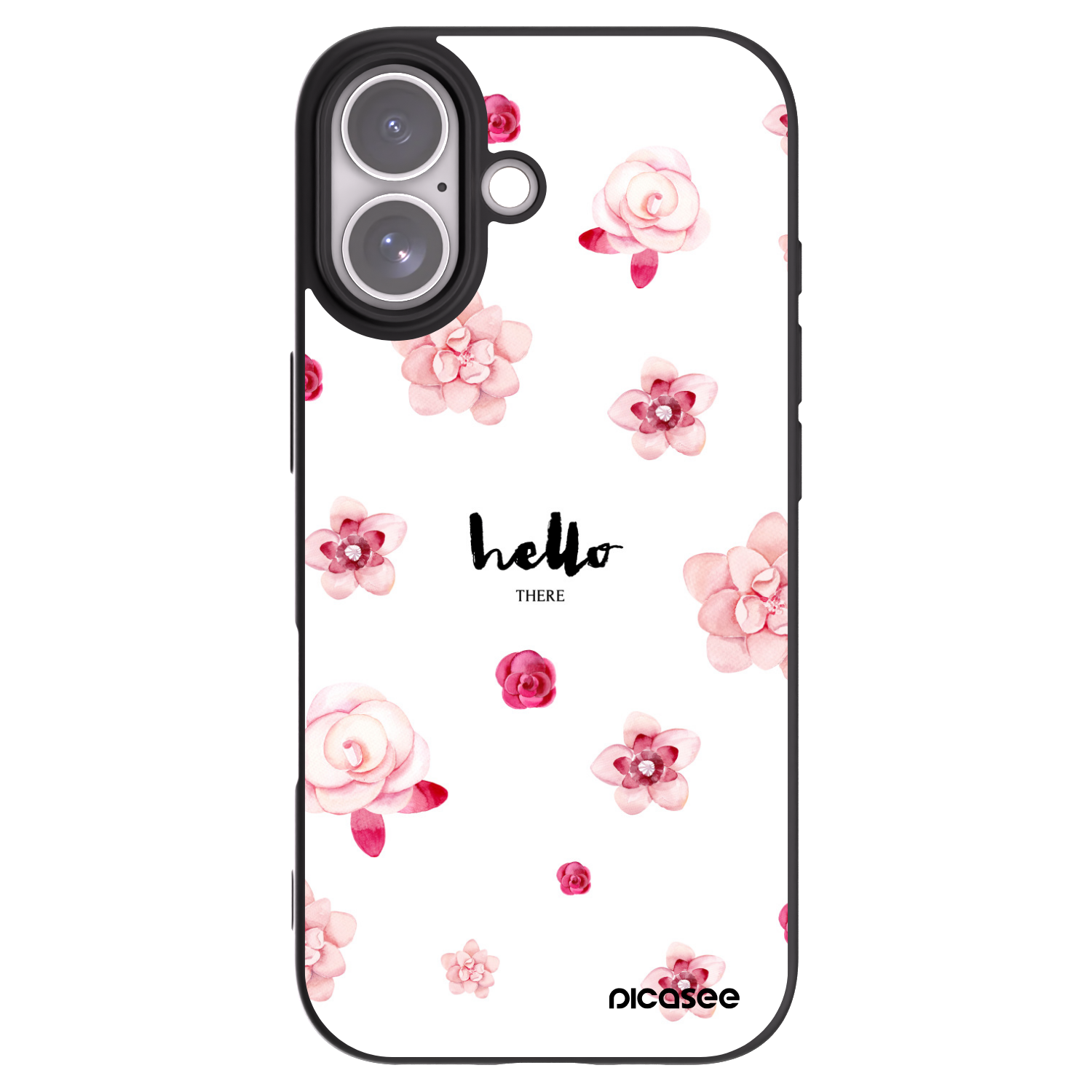 Picasee husă neagră din silicon pentru Apple iPhone 17 - Hello there