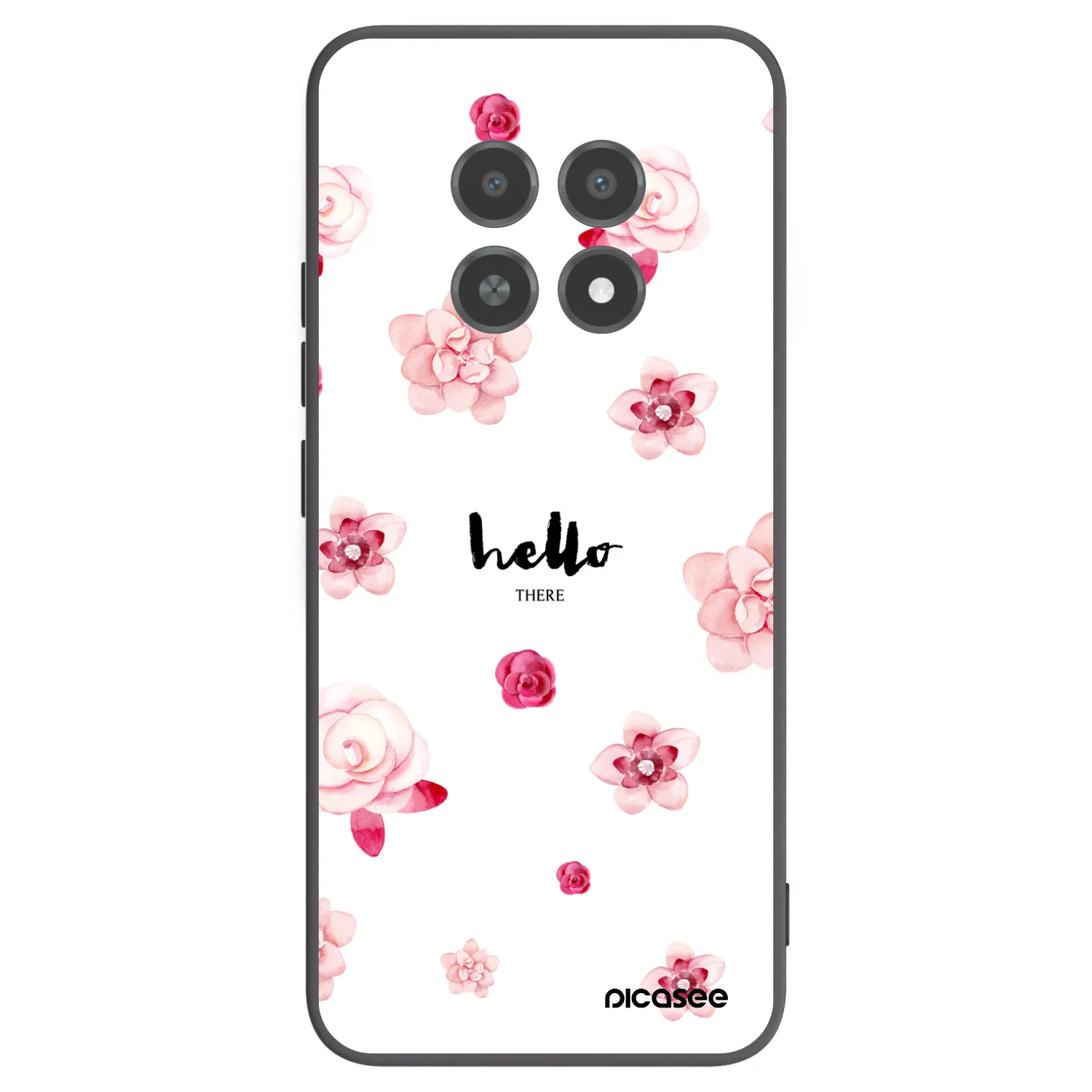 Picasee husă neagră din silicon pentru Realme 12X - Hello there