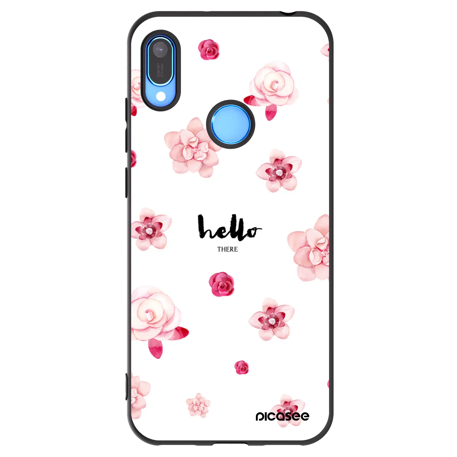 Picasee husă neagră din silicon pentru Huawei Y6 2019 - Hello there