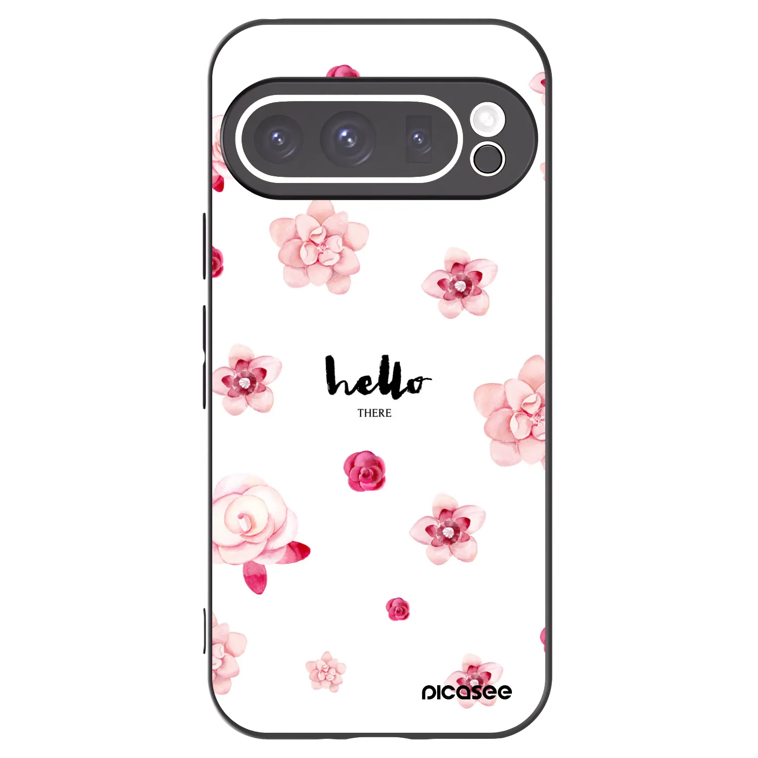 Picasee husă neagră din silicon pentru Google Pixel 9 Pro XL - Hello there