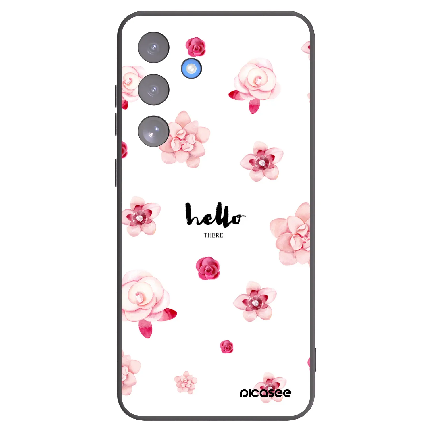 Picasee husă neagră din silicon pentru Samsung Galaxy S25 FE 5G - Hello there