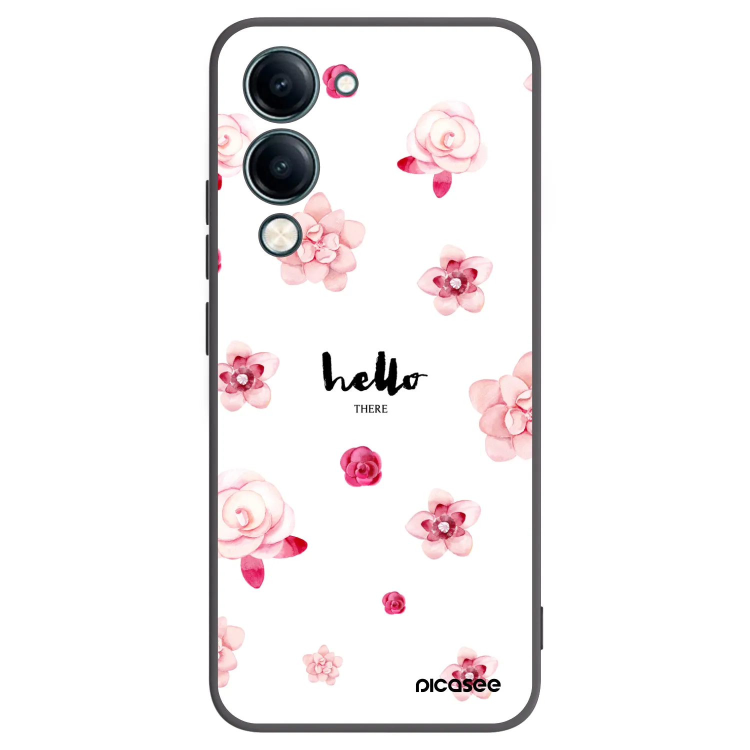 Picasee husă neagră din silicon pentru Vivo Y29s 5G - Hello there